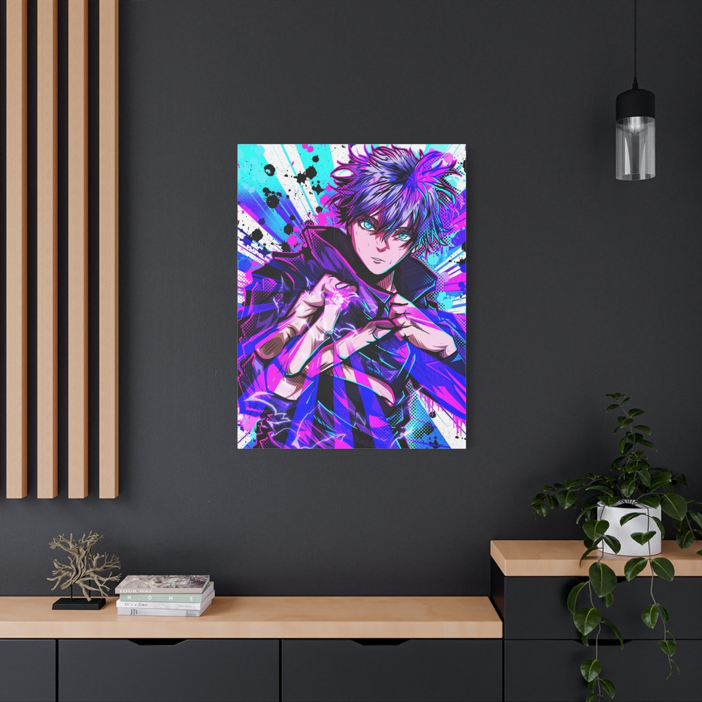 Purple flash canvas