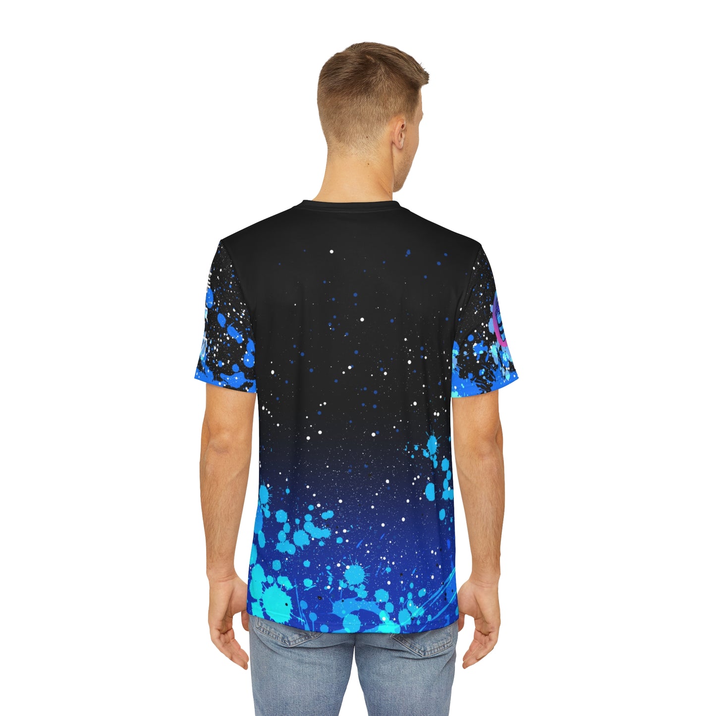 Keeper of the blue flame evolved all over print shirt