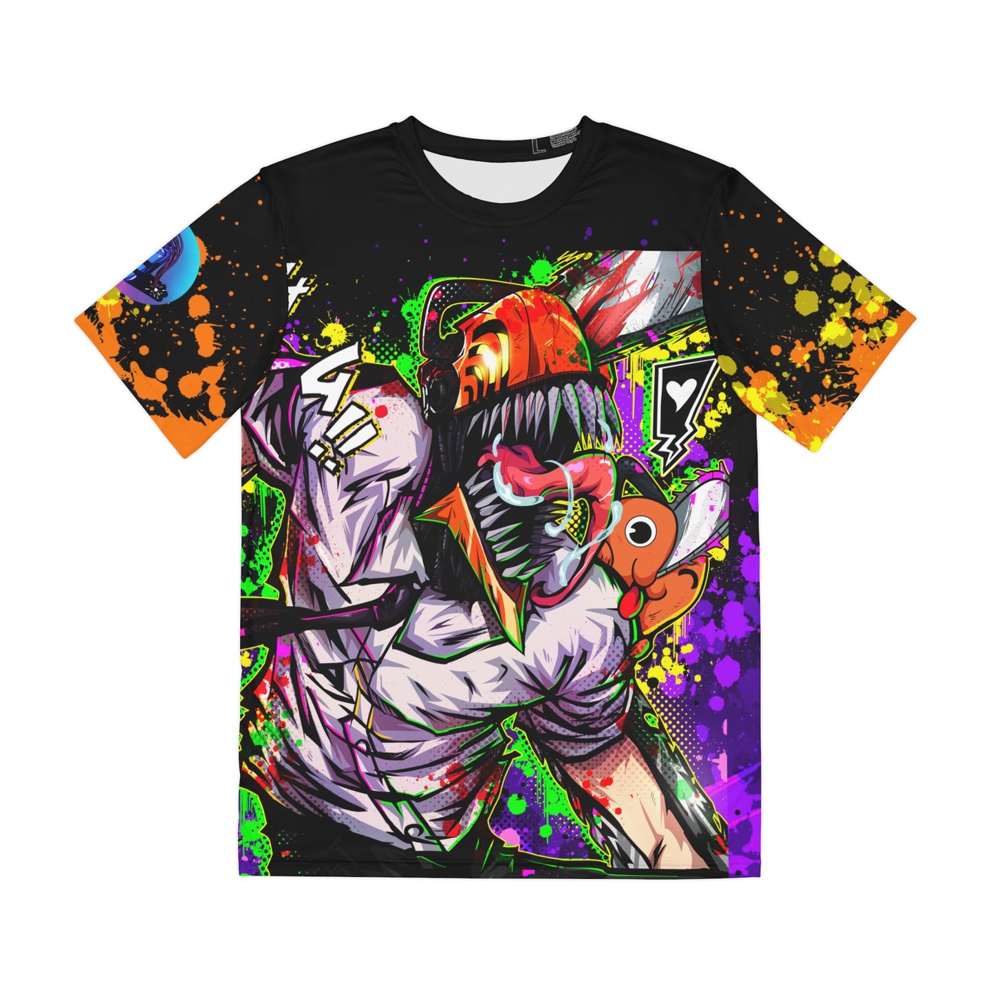 chainsaw hero all over print shirt