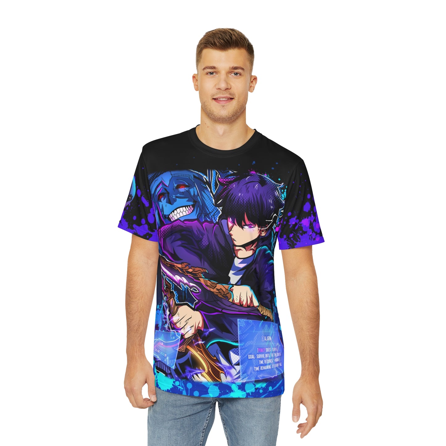 System user all over print shirt