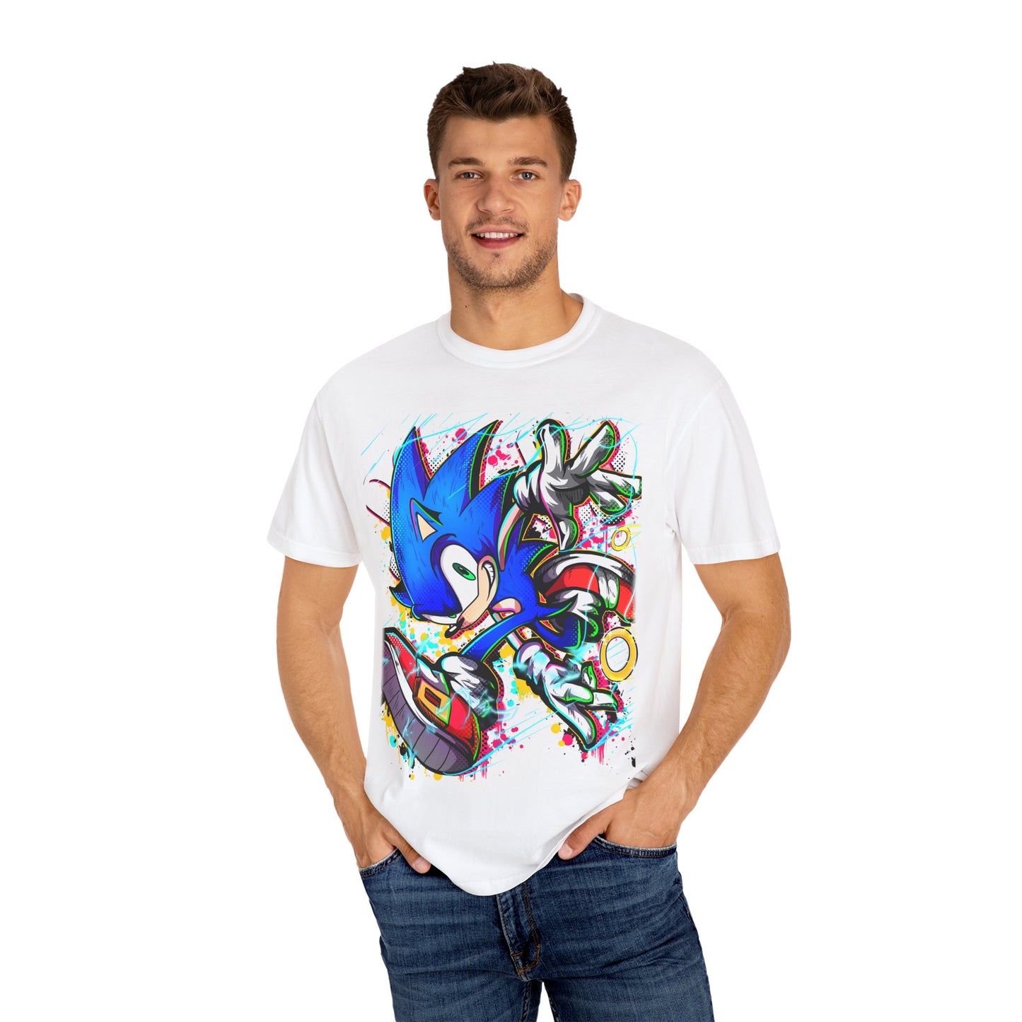 Blue Blur Graphic T-shirt