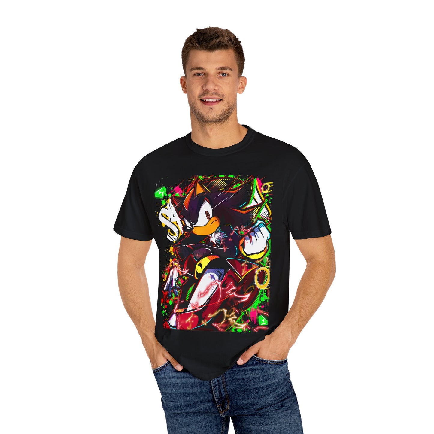Black Blur Graphic T-shirt
