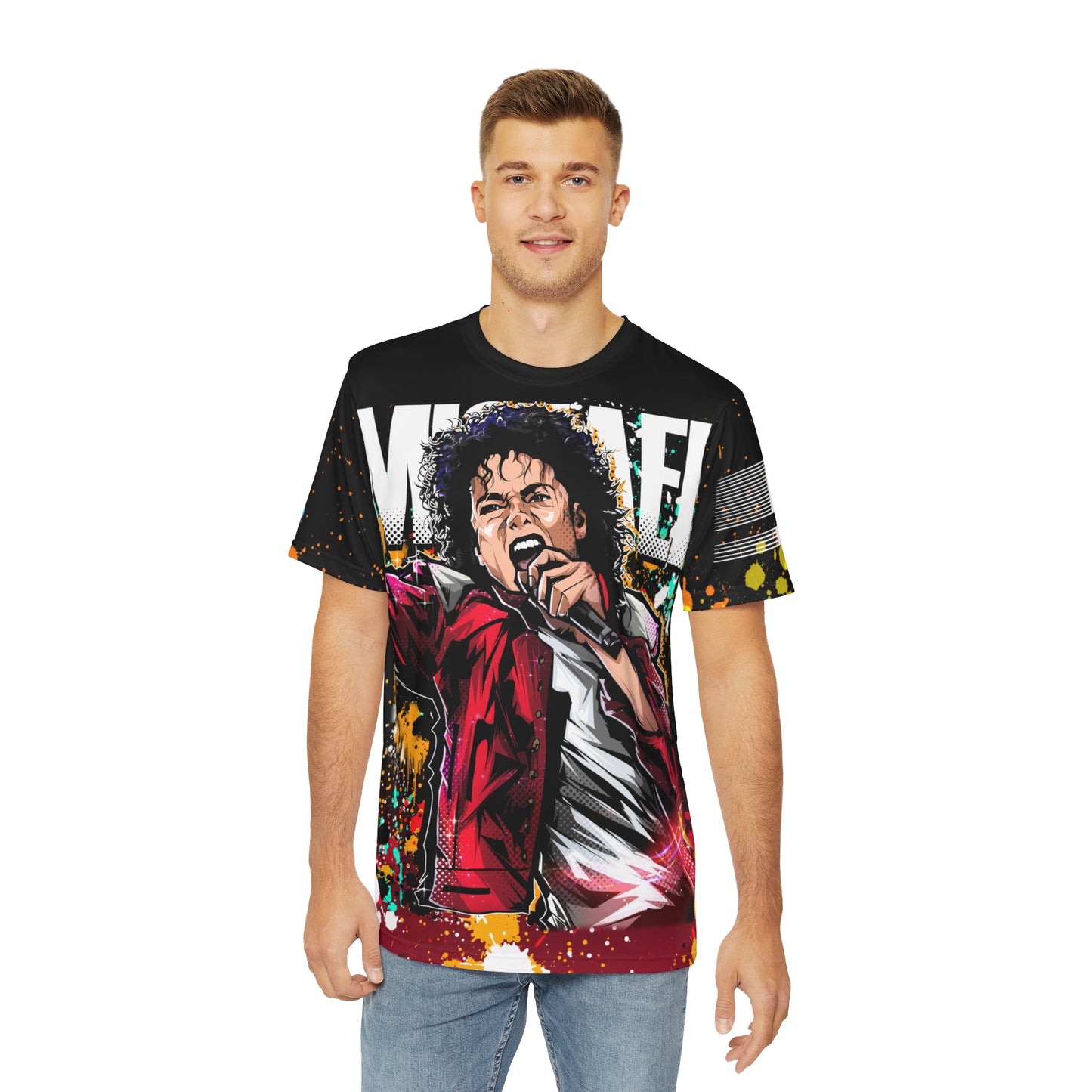 King of pop all over print shirt
