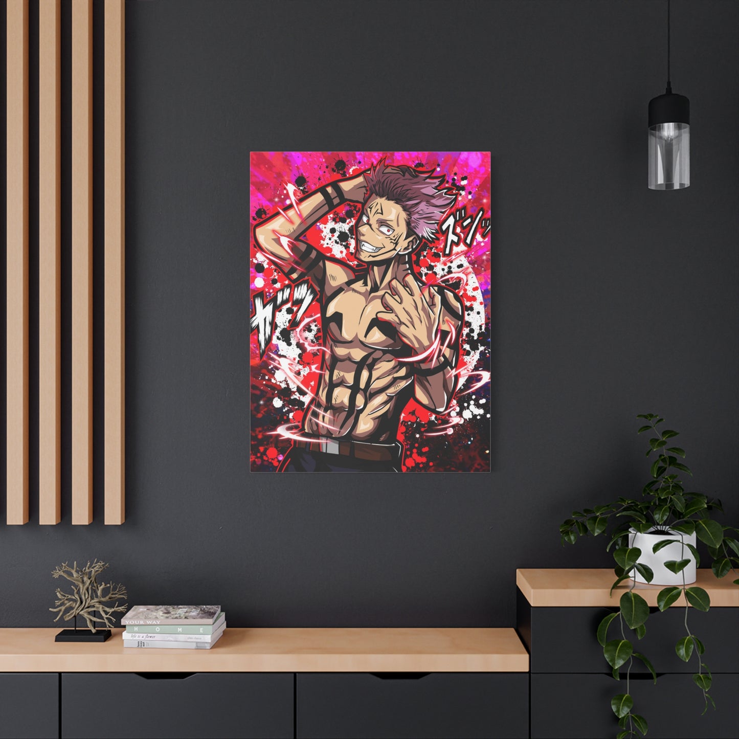 Demon finger canvas