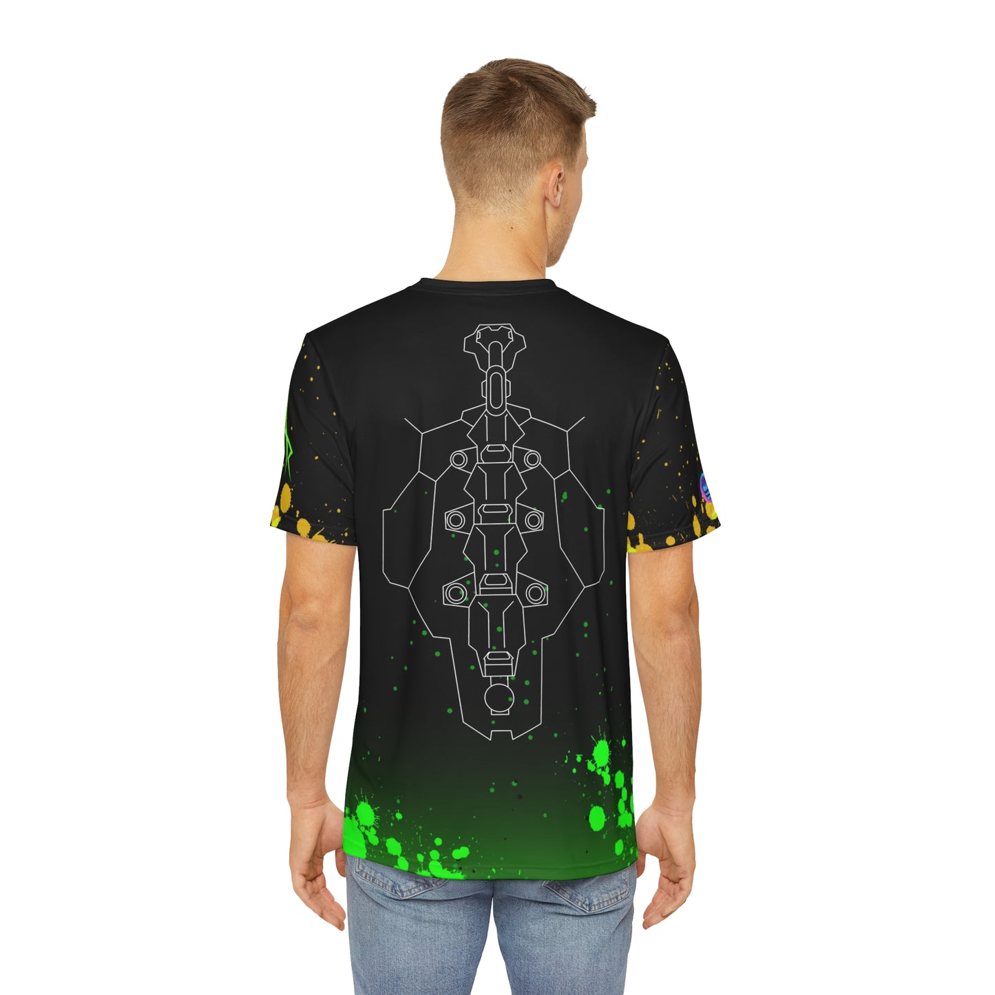 Cyber hero all over print shirt