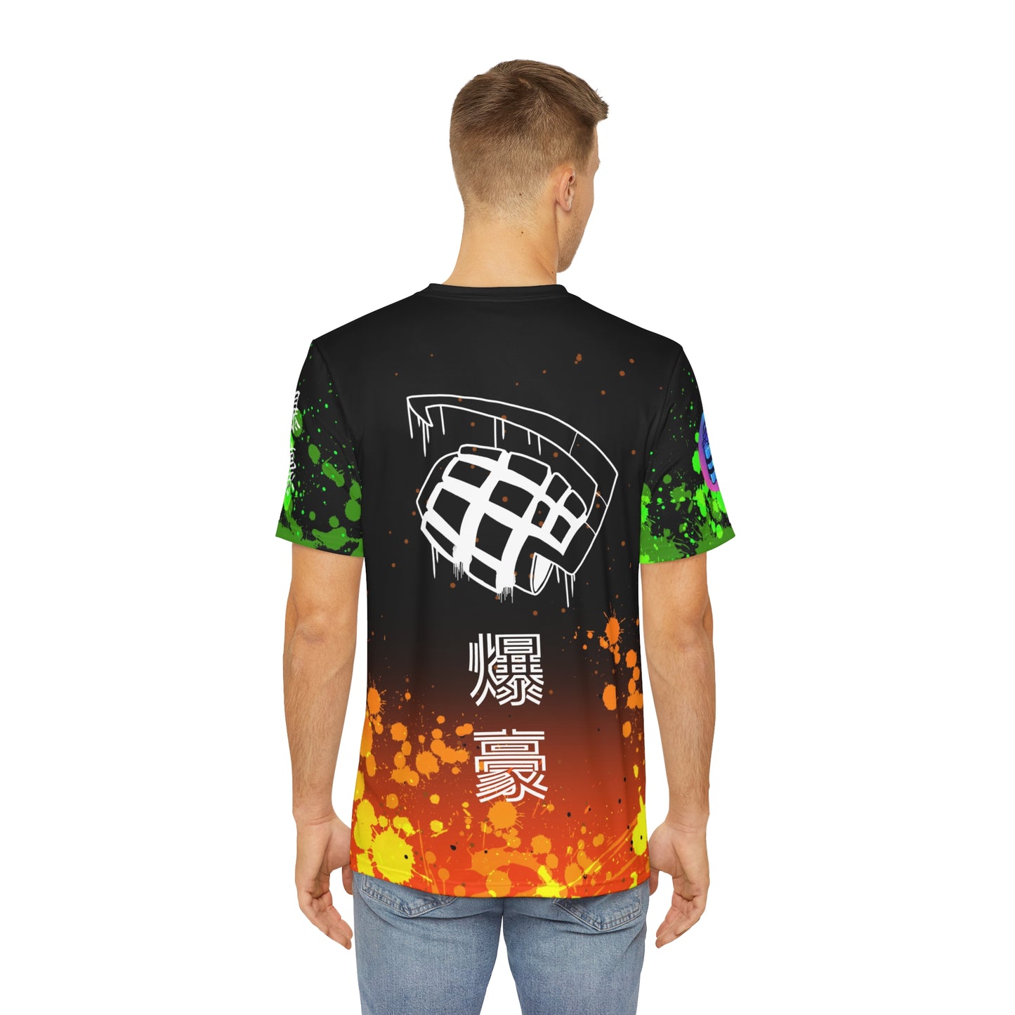 Explosion all over print shirt