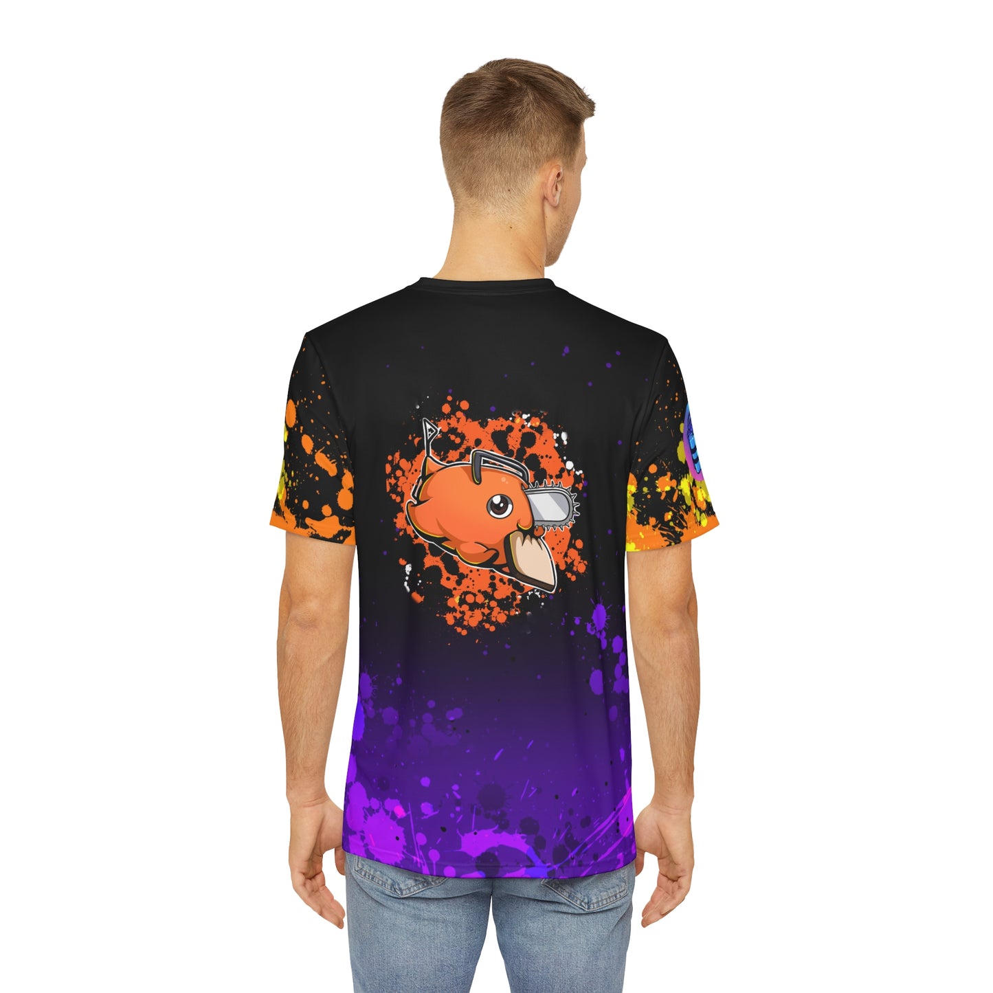 chainsaw hero all over print shirt