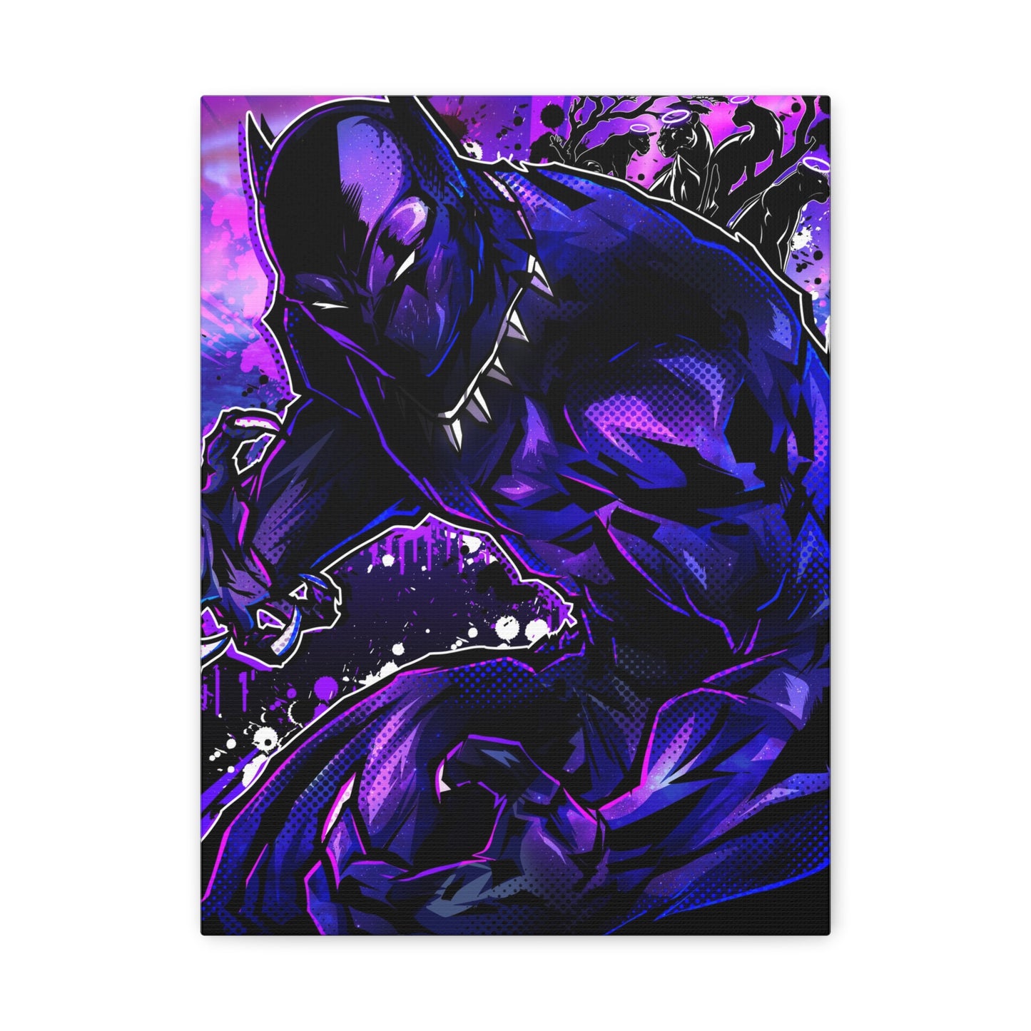 King of panthers canvas