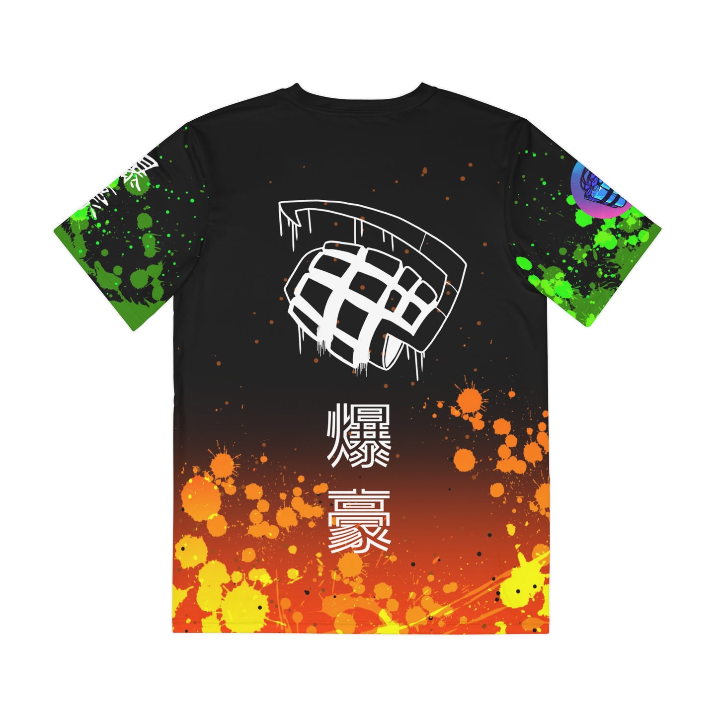 Explosion all over print shirt