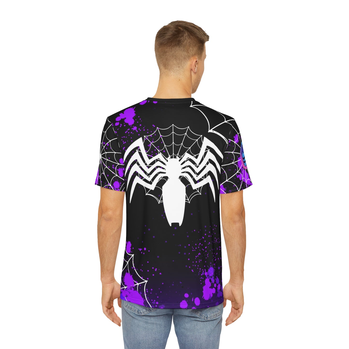 Turned spider all over print shirt