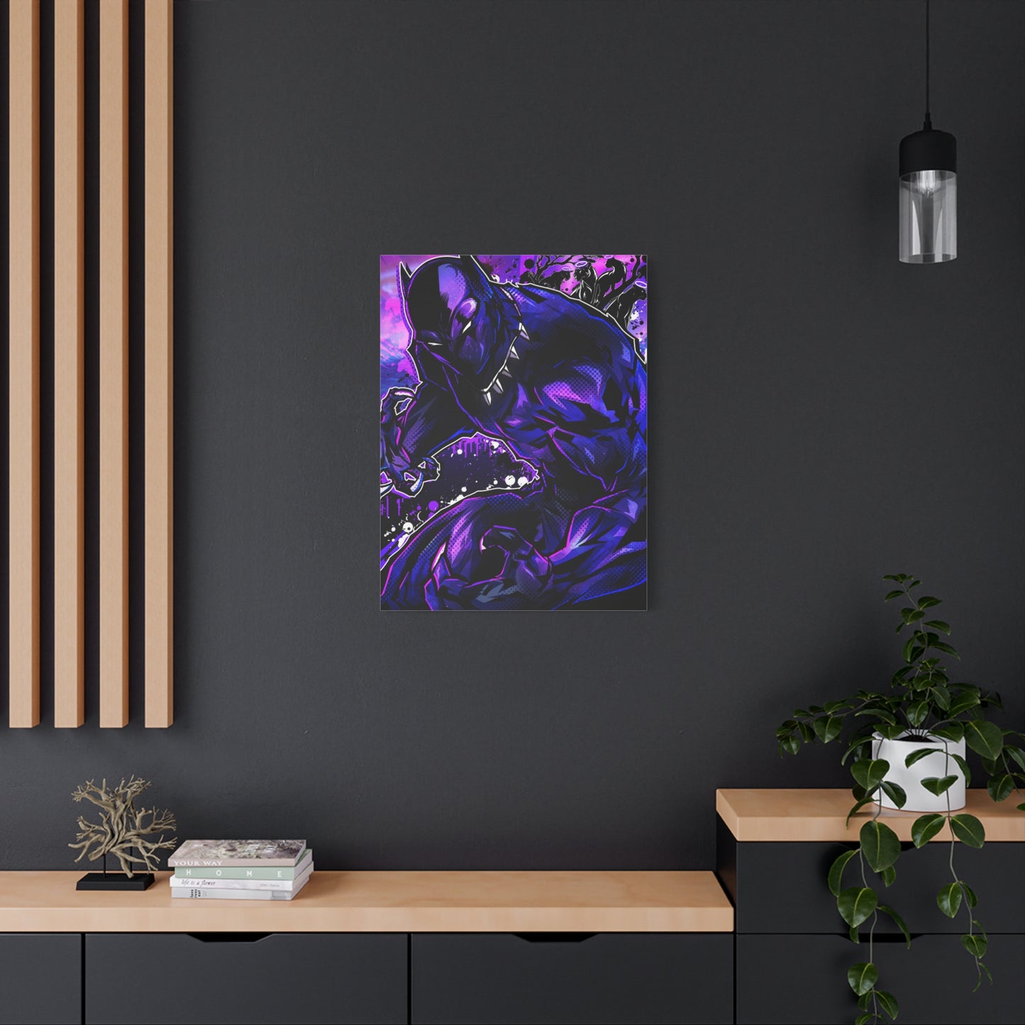 King of panthers canvas