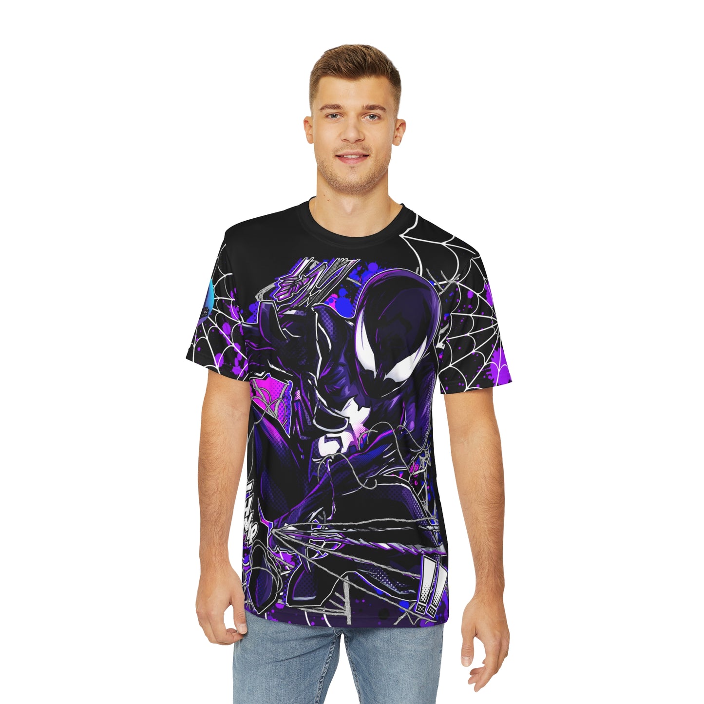 Turned spider all over print shirt