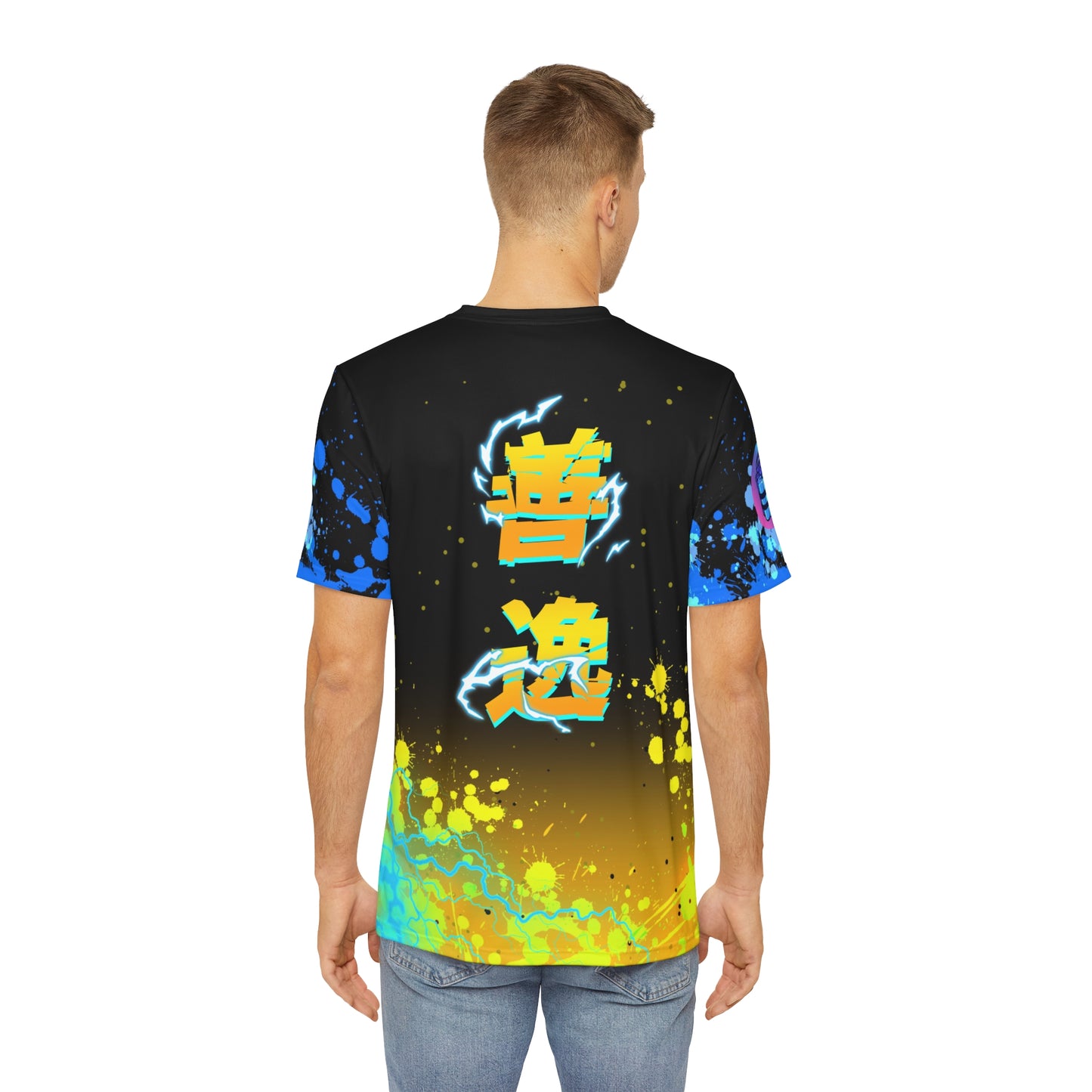 Thunder clap all over print shirt