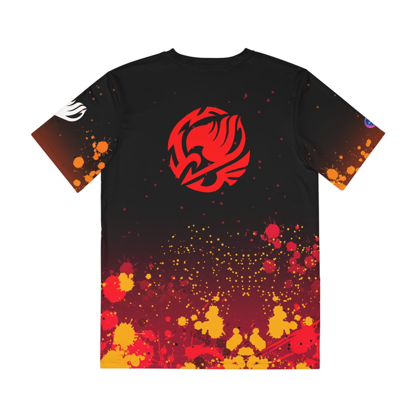Fire god all over print shirt