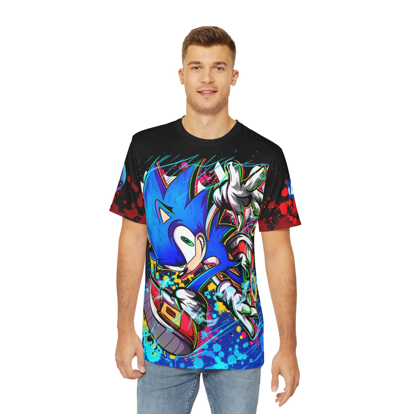 Blue Blur all over print shirt