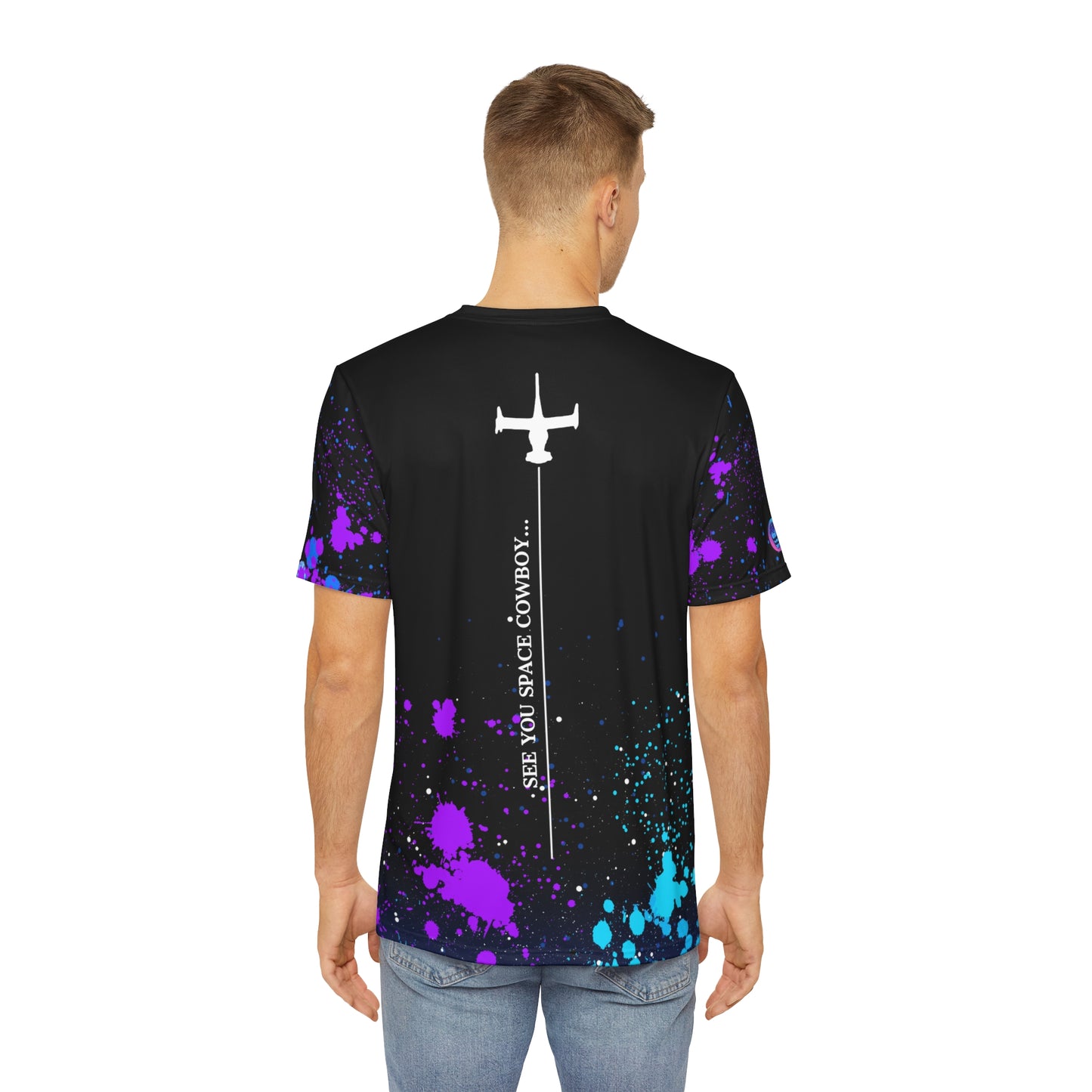 Space cowboy all over print shirt
