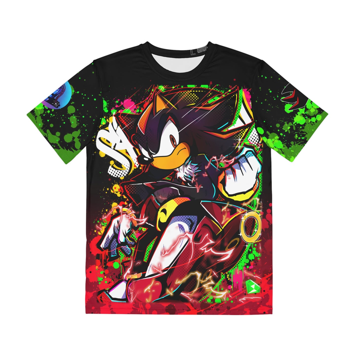Black Blur all over print shirt