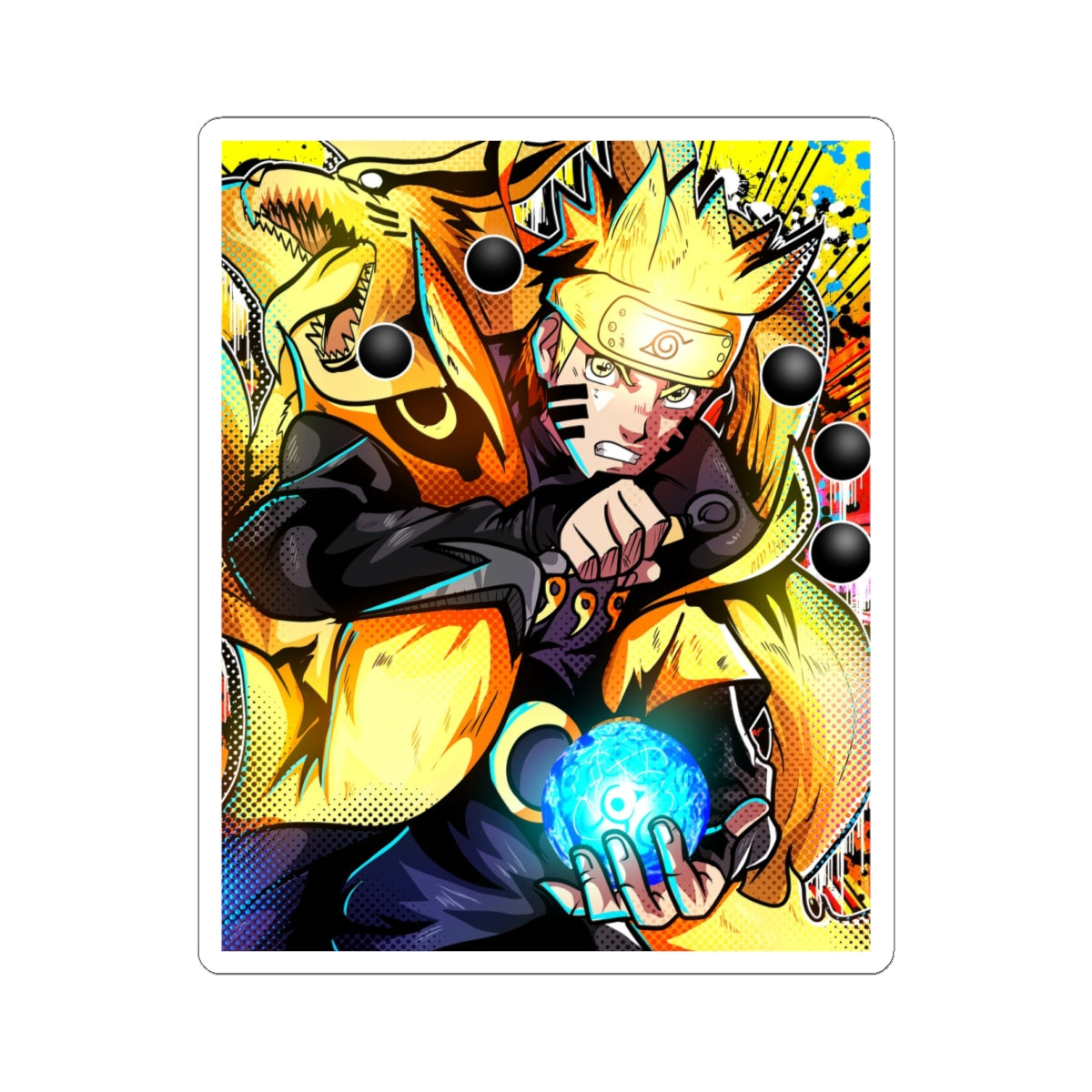 Maxed tailed beast Sticker