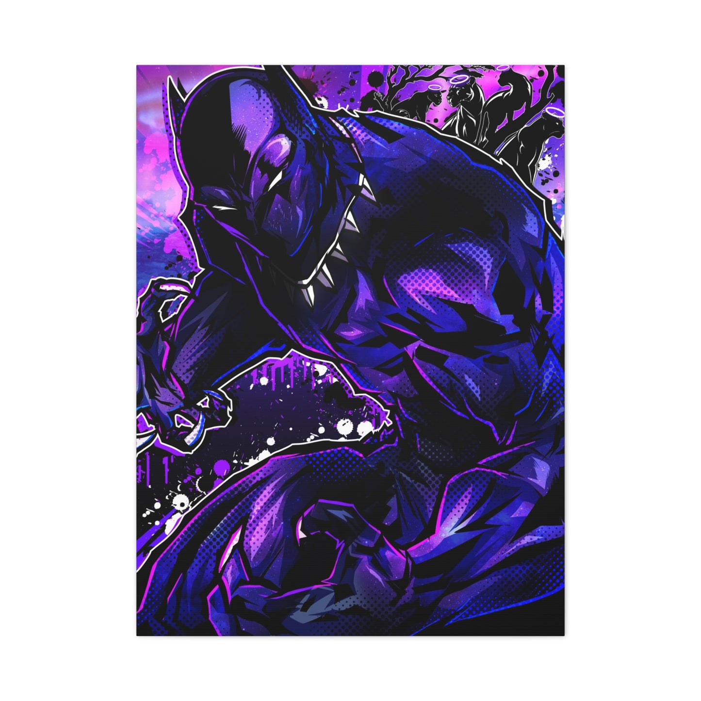 King of panthers canvas