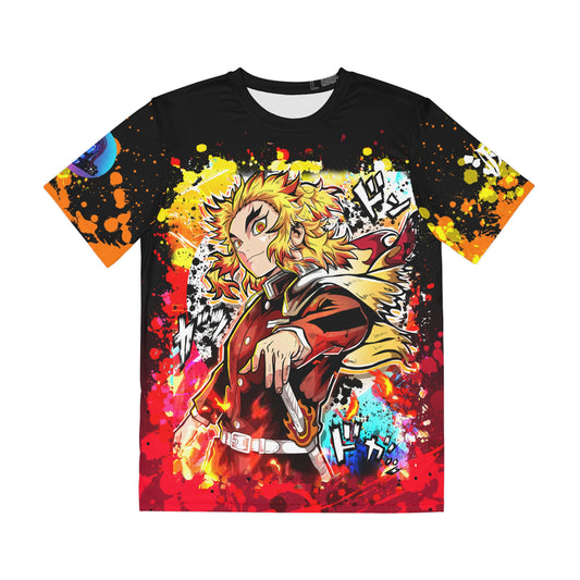 Heart a blaze all over print shirt
