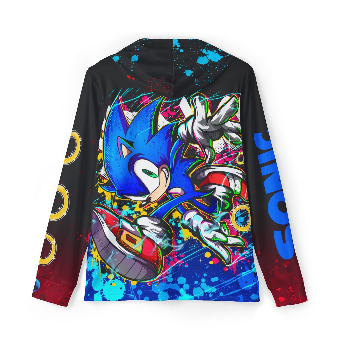 Blue Blur all over print hoodie