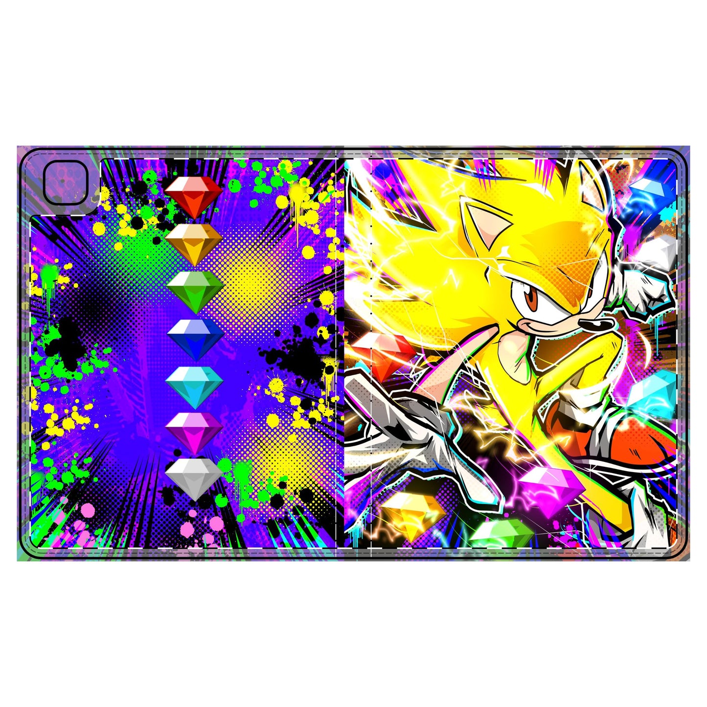 Golden blur tablet case