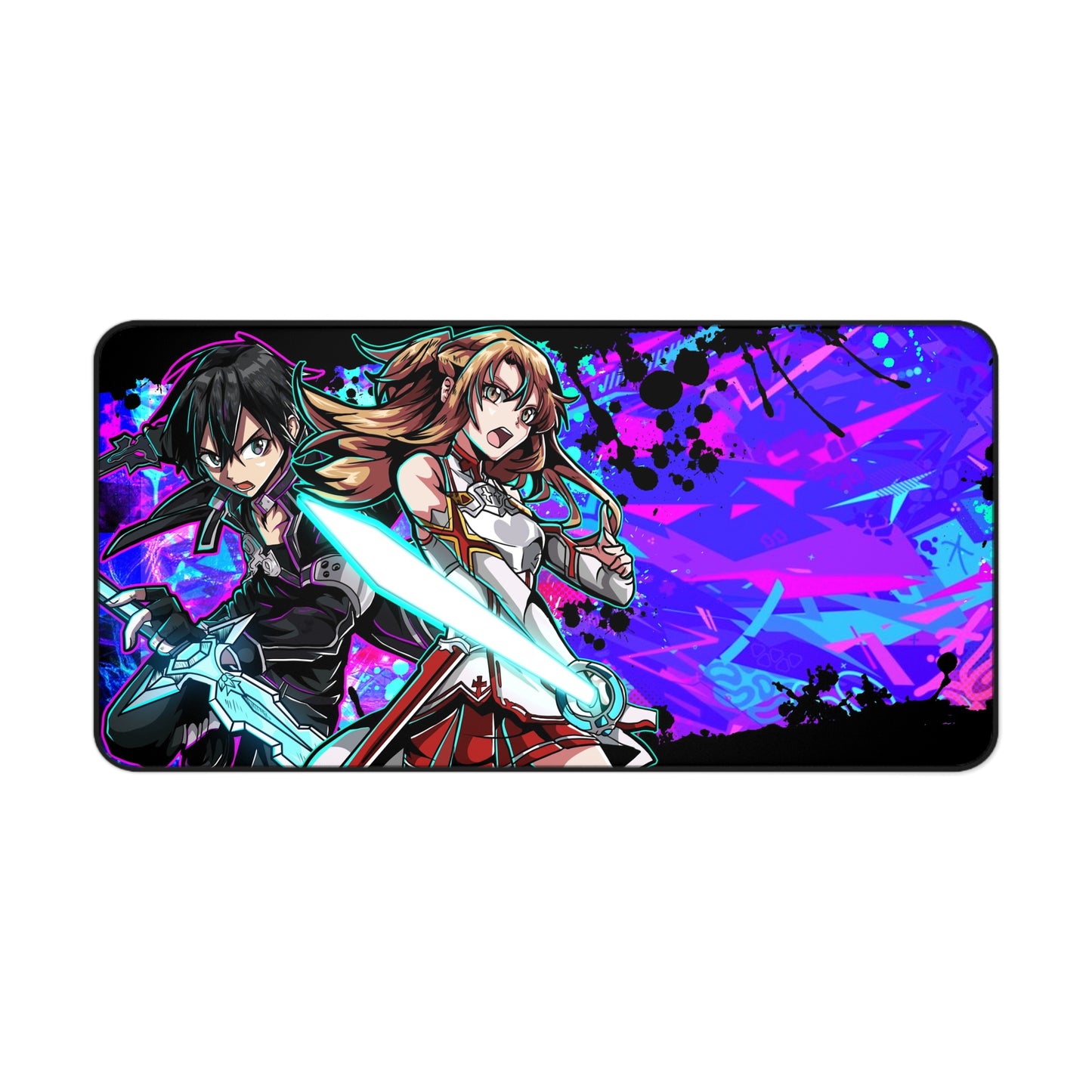 Swordsmen couple desk mat
