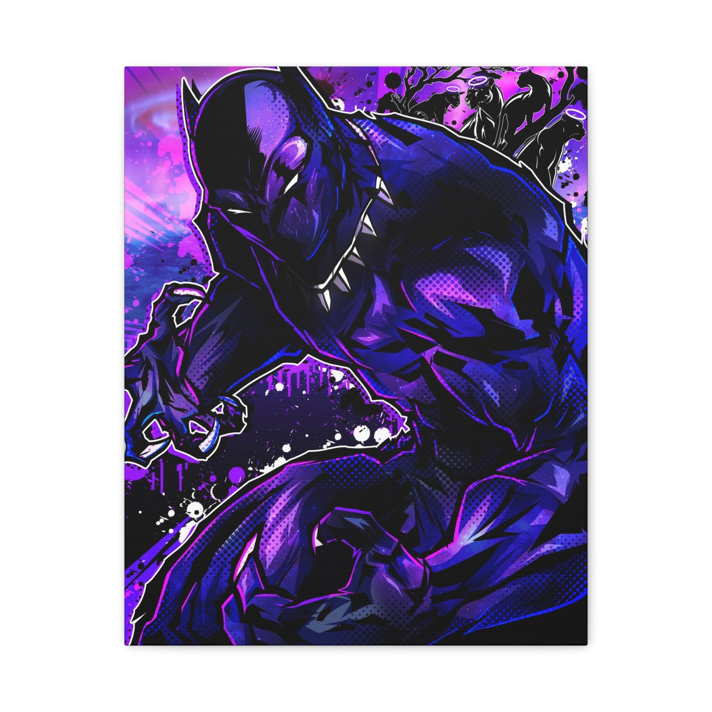 King of panthers canvas