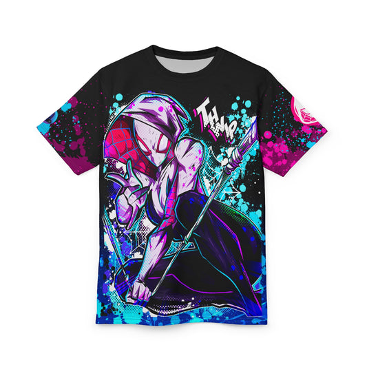 Flow of spiders all over print shirt