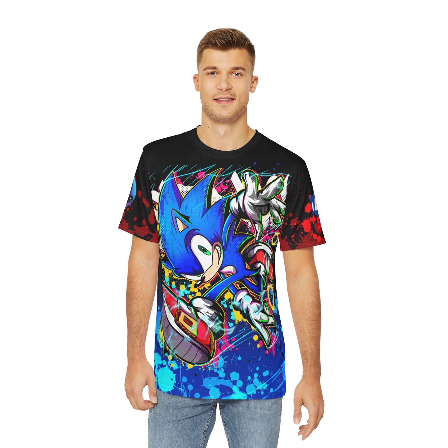 Blue Blur all over print shirt