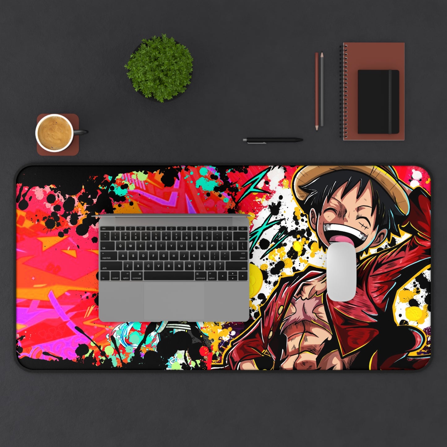 Straw hat hero desk mat
