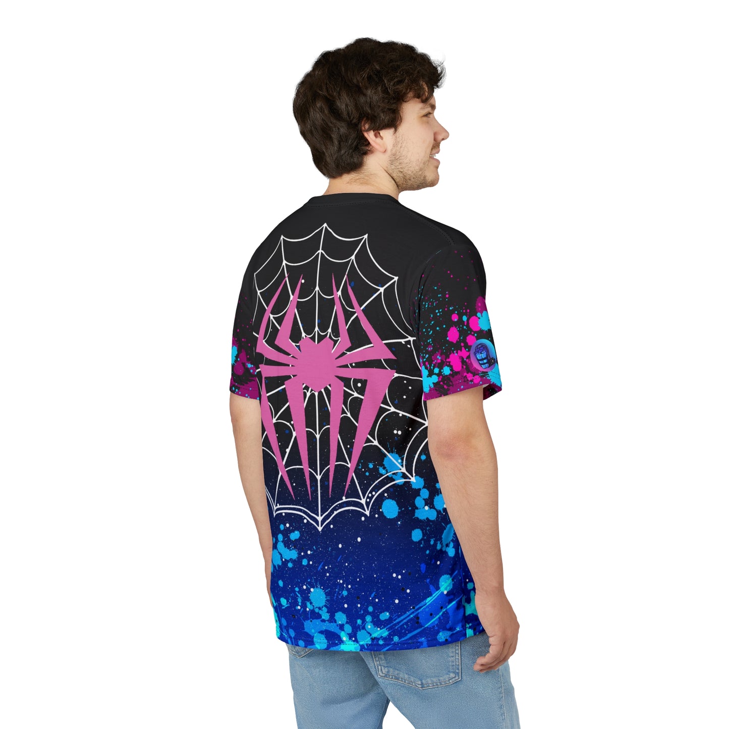 Flow of spiders all over print shirt