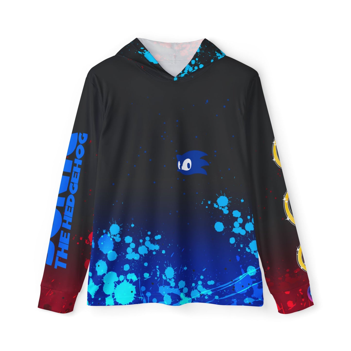 Blue Blur all over print hoodie