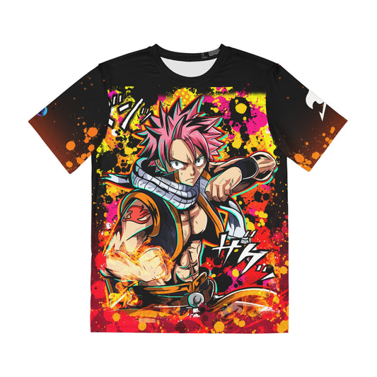 Fire god all over print shirt