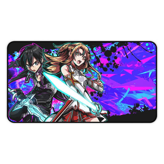 Swordsmen couple desk mat