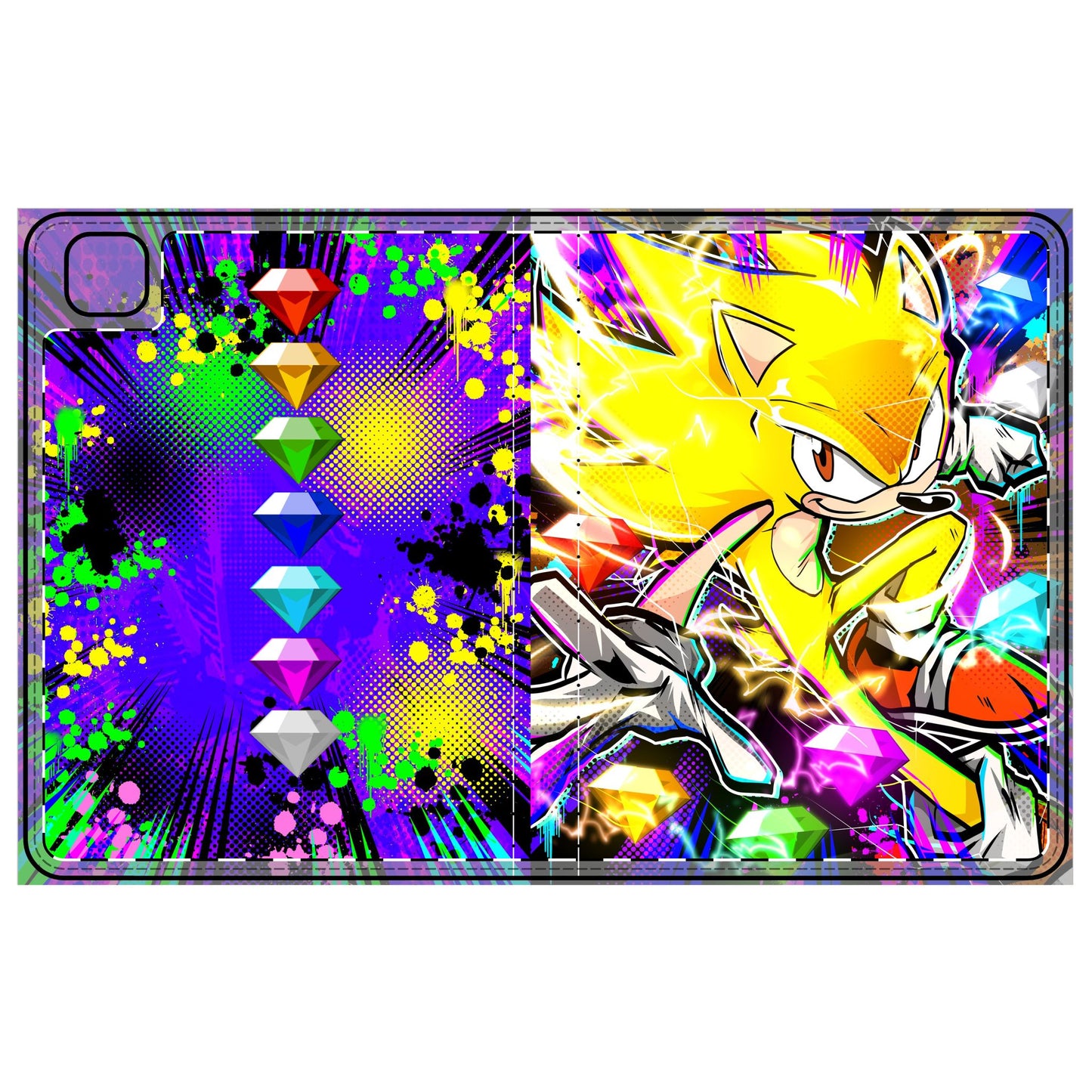 Golden blur tablet case