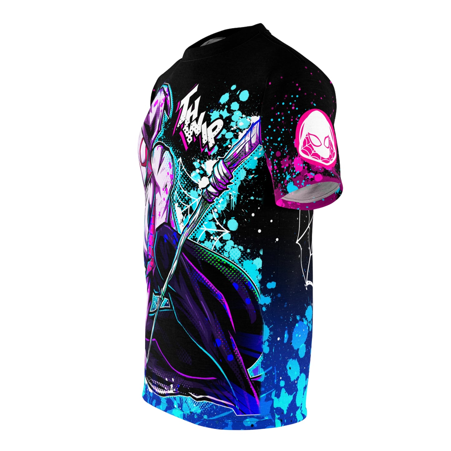 Flow of spiders all over print shirt