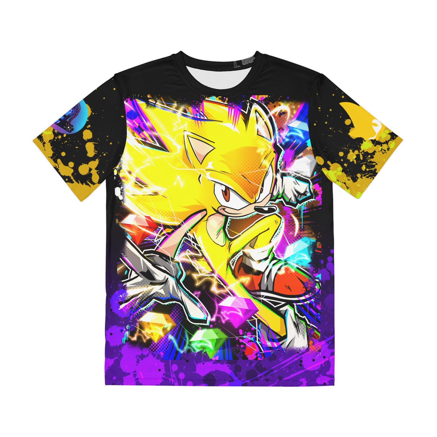 Golden Blur all over print shirt