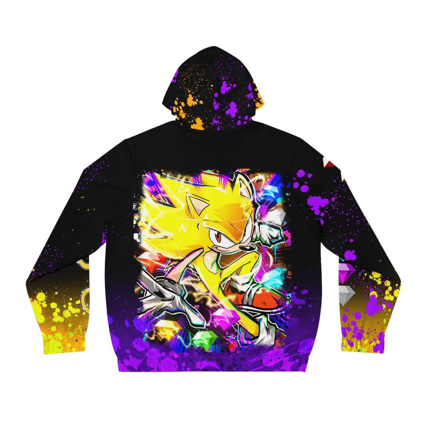 Golden Blur all over print hoodie