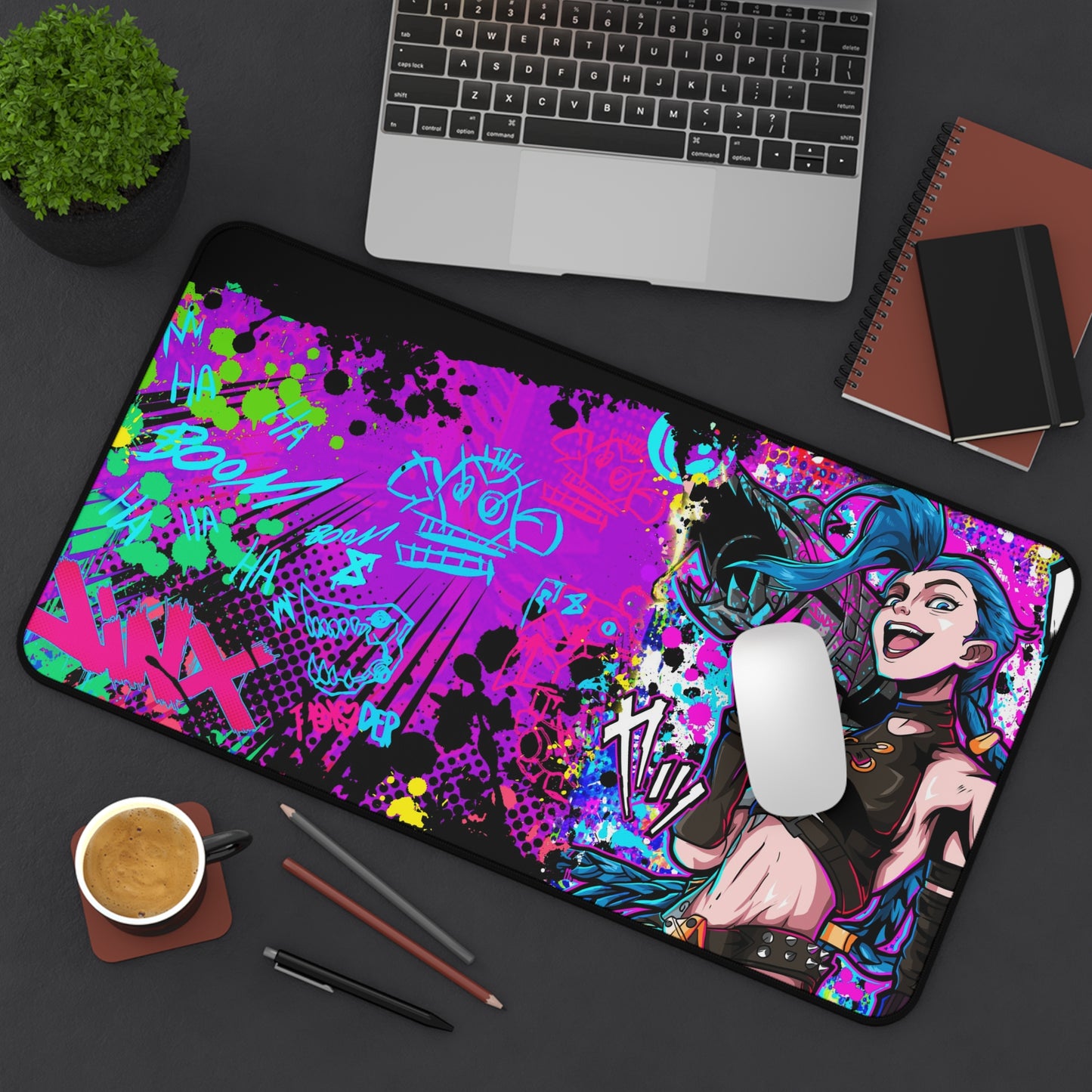 Jinx of the family desk mat