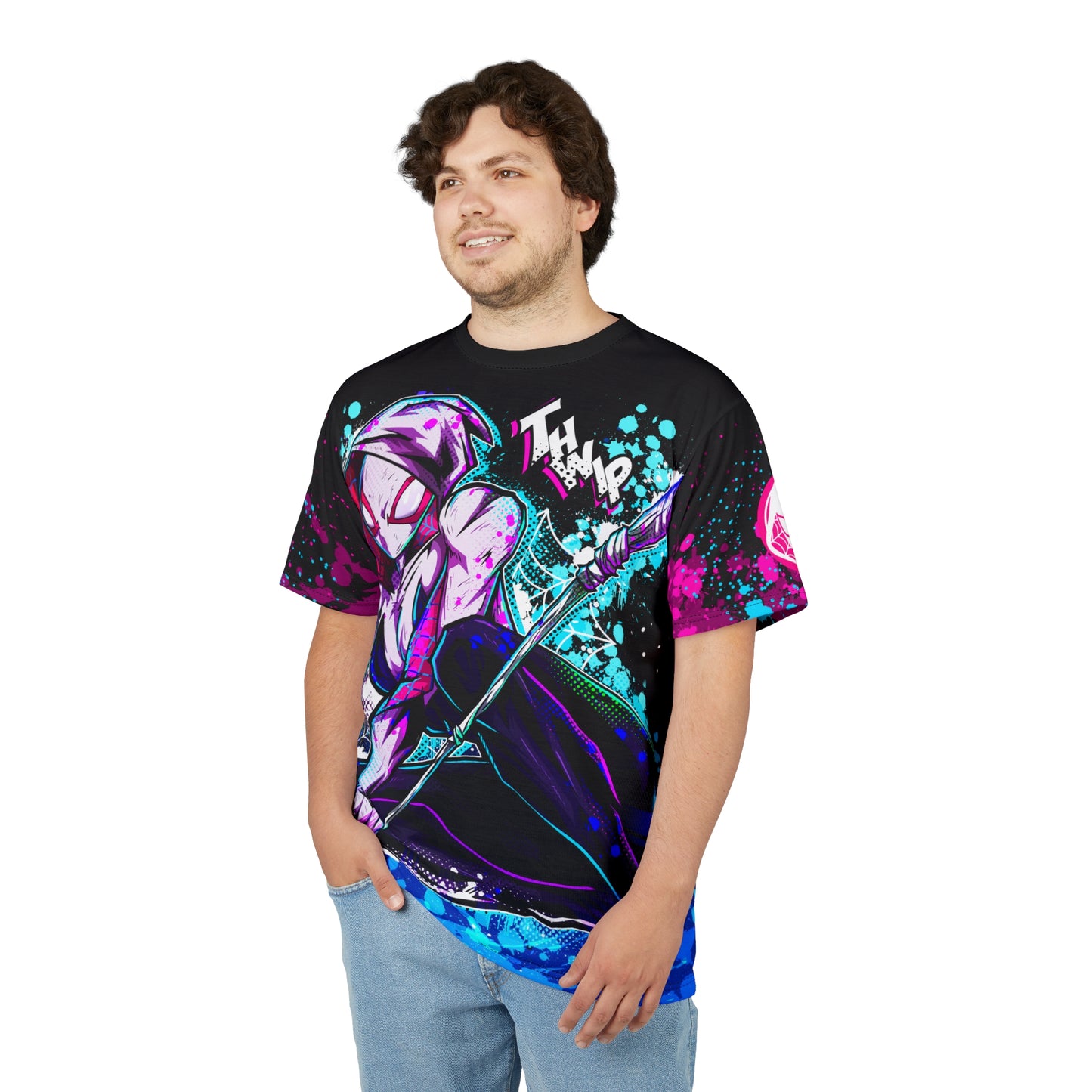 Flow of spiders all over print shirt