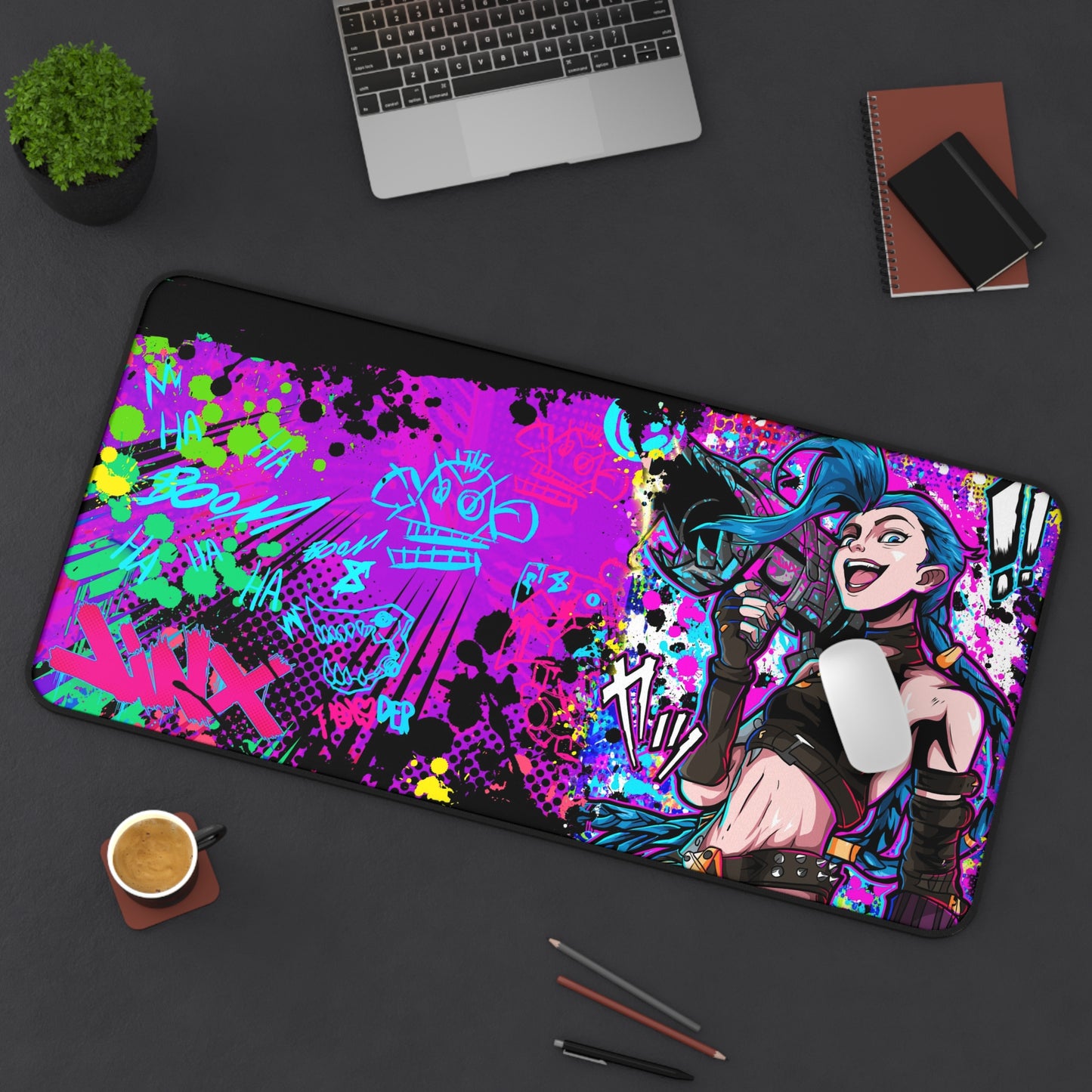 Jinx of the family desk mat