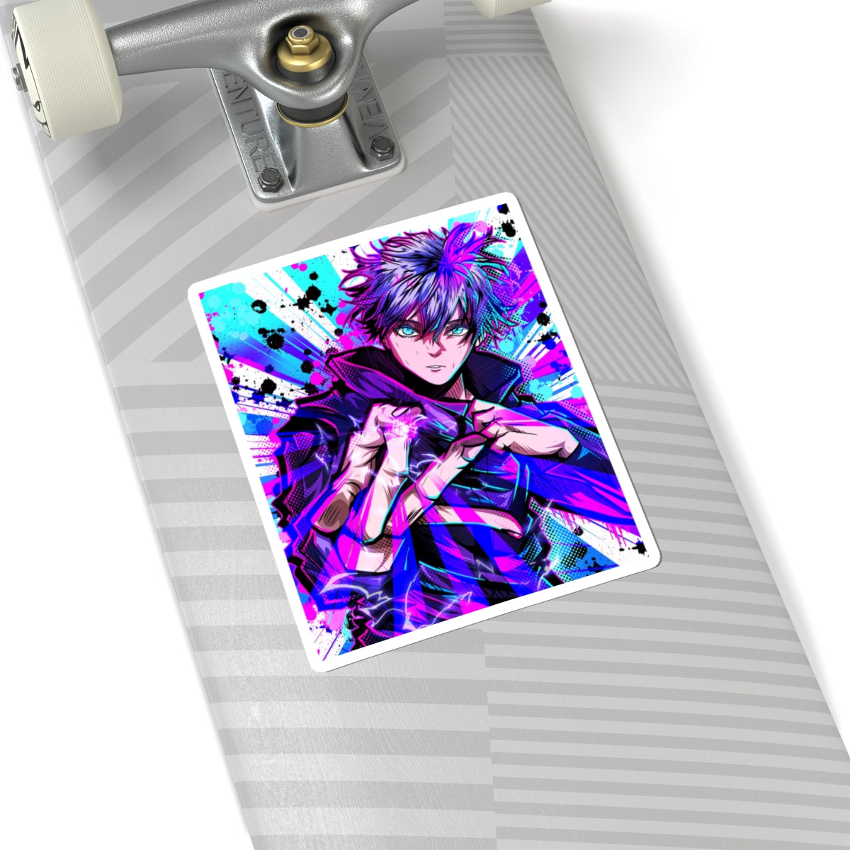 Purple Flash Sticker