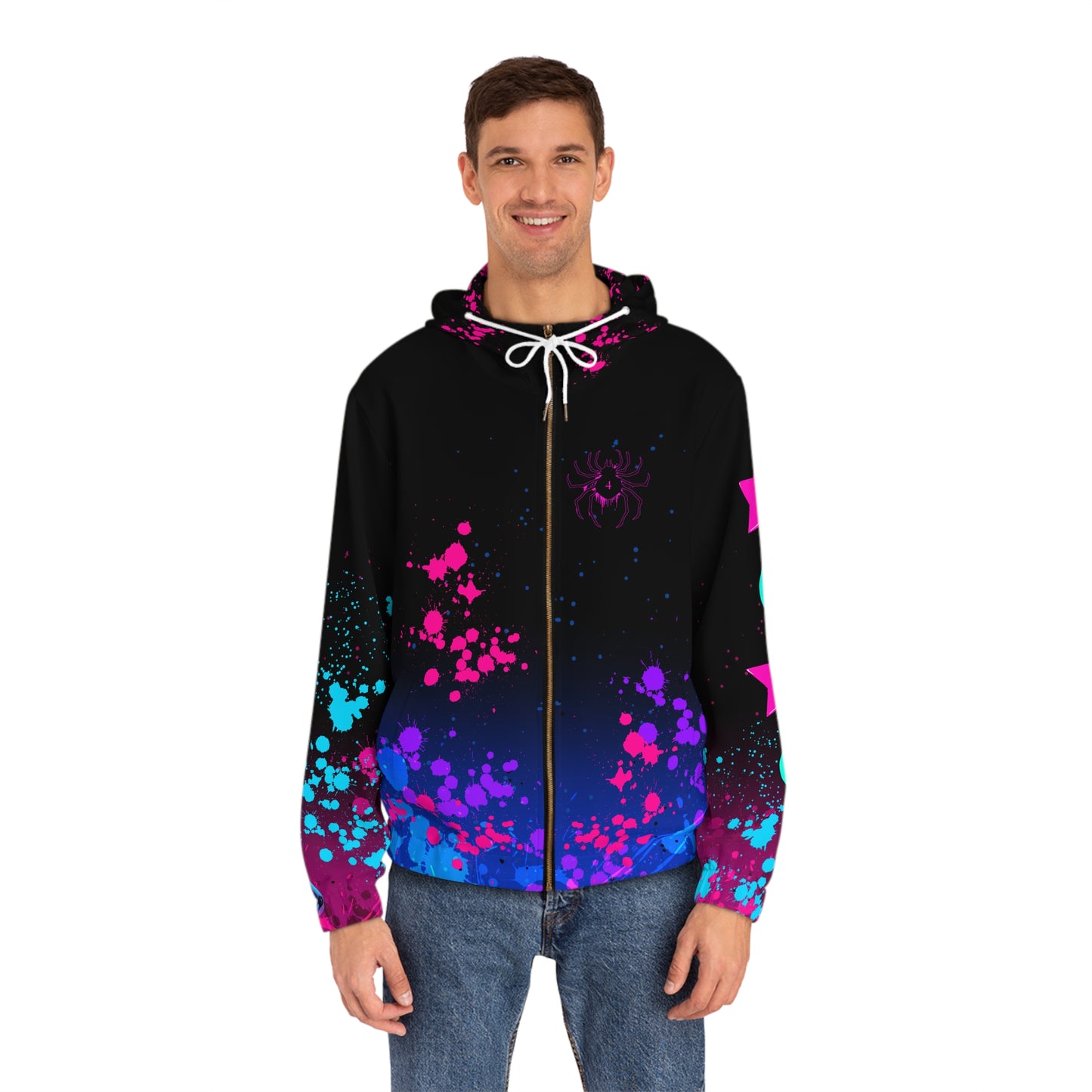 Clown of gum all over print hoodie