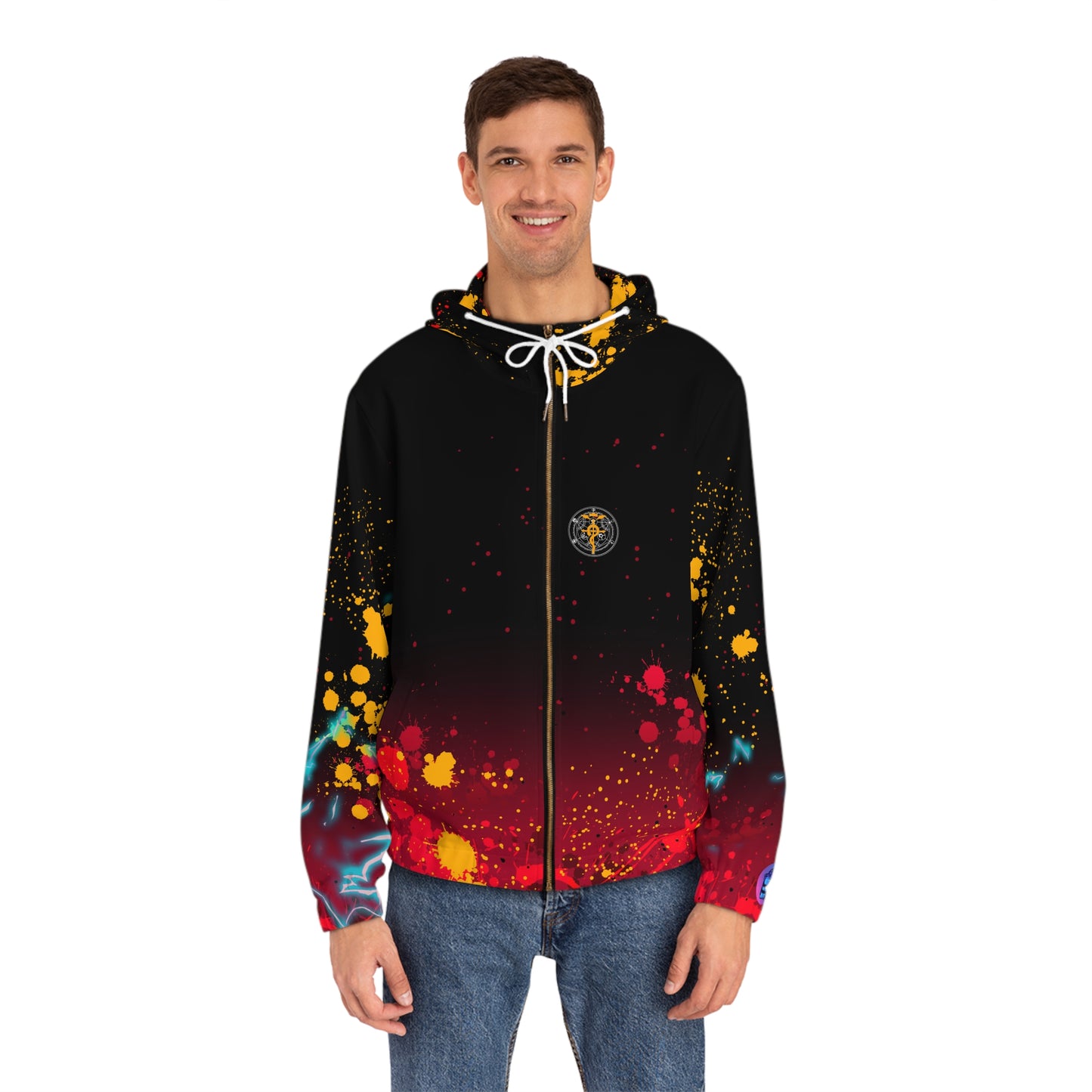 Fully metal all over print hoodie