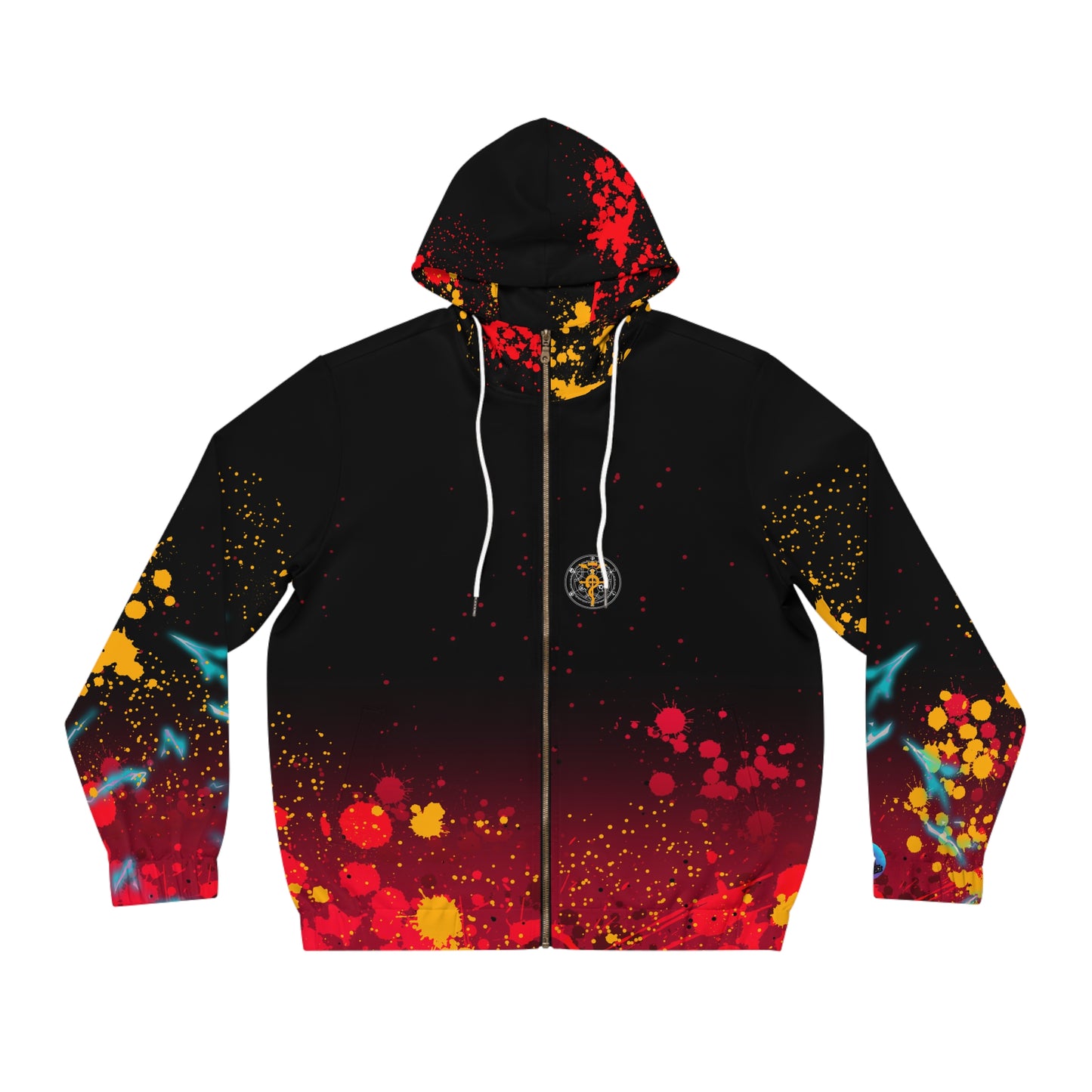 Fully metal all over print hoodie