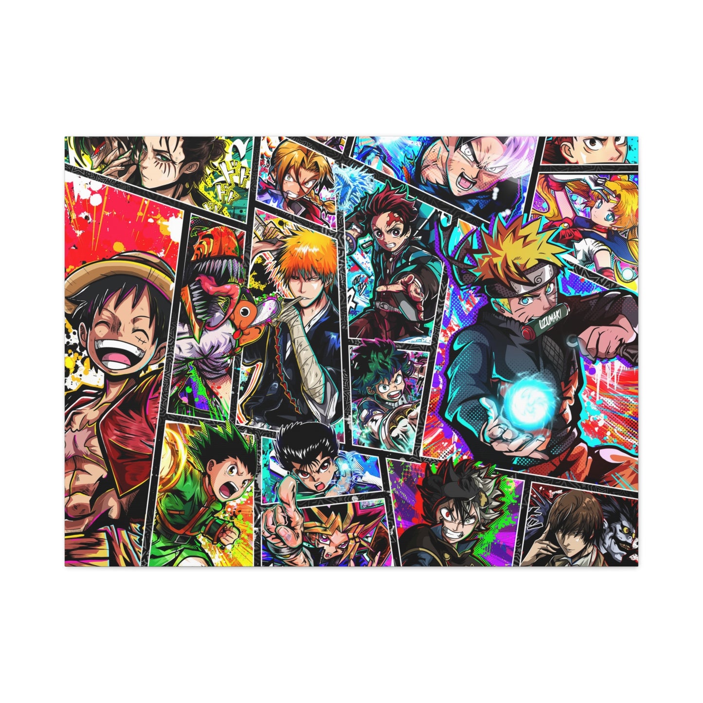 Anime heros canvas