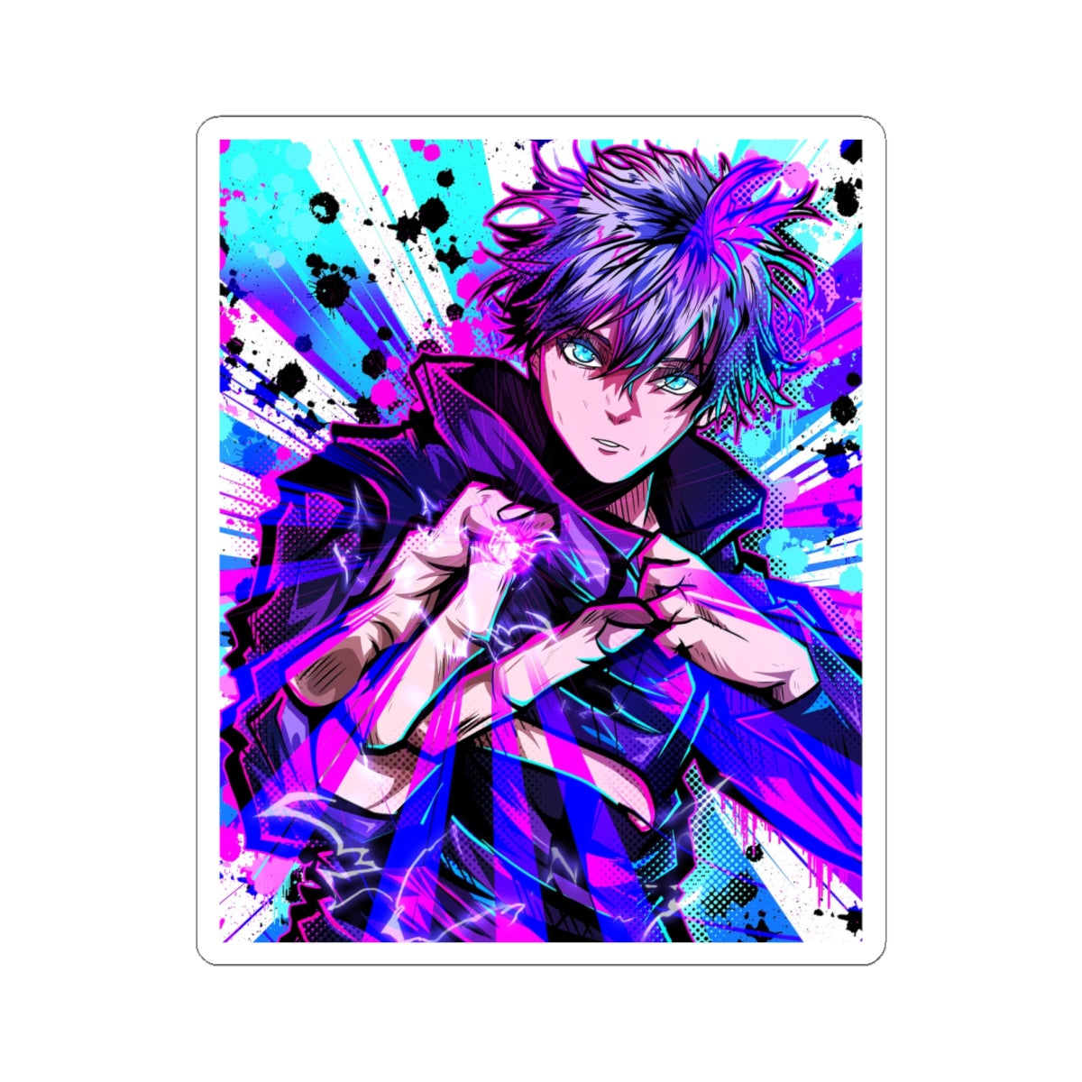 Purple Flash Sticker