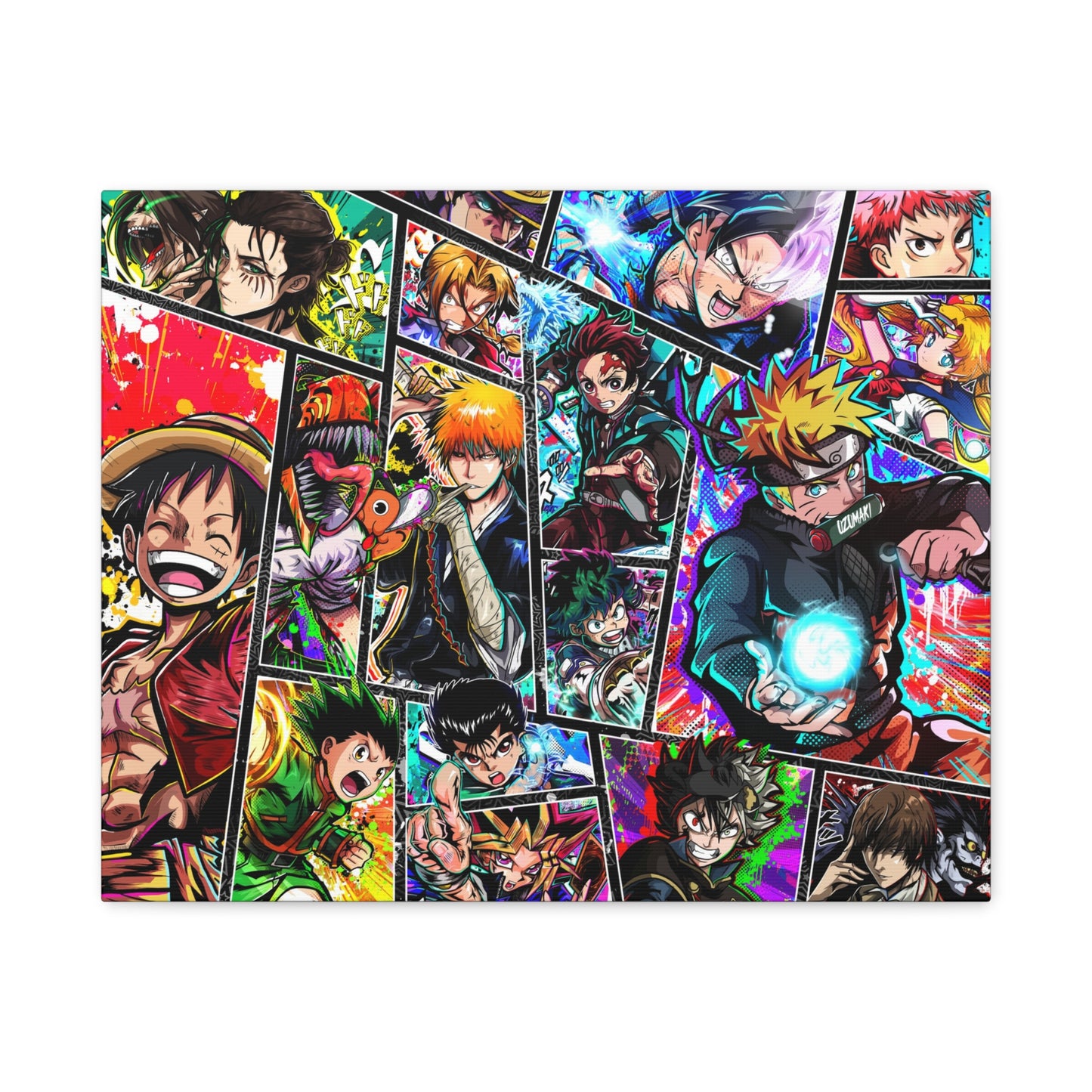 Anime heros canvas