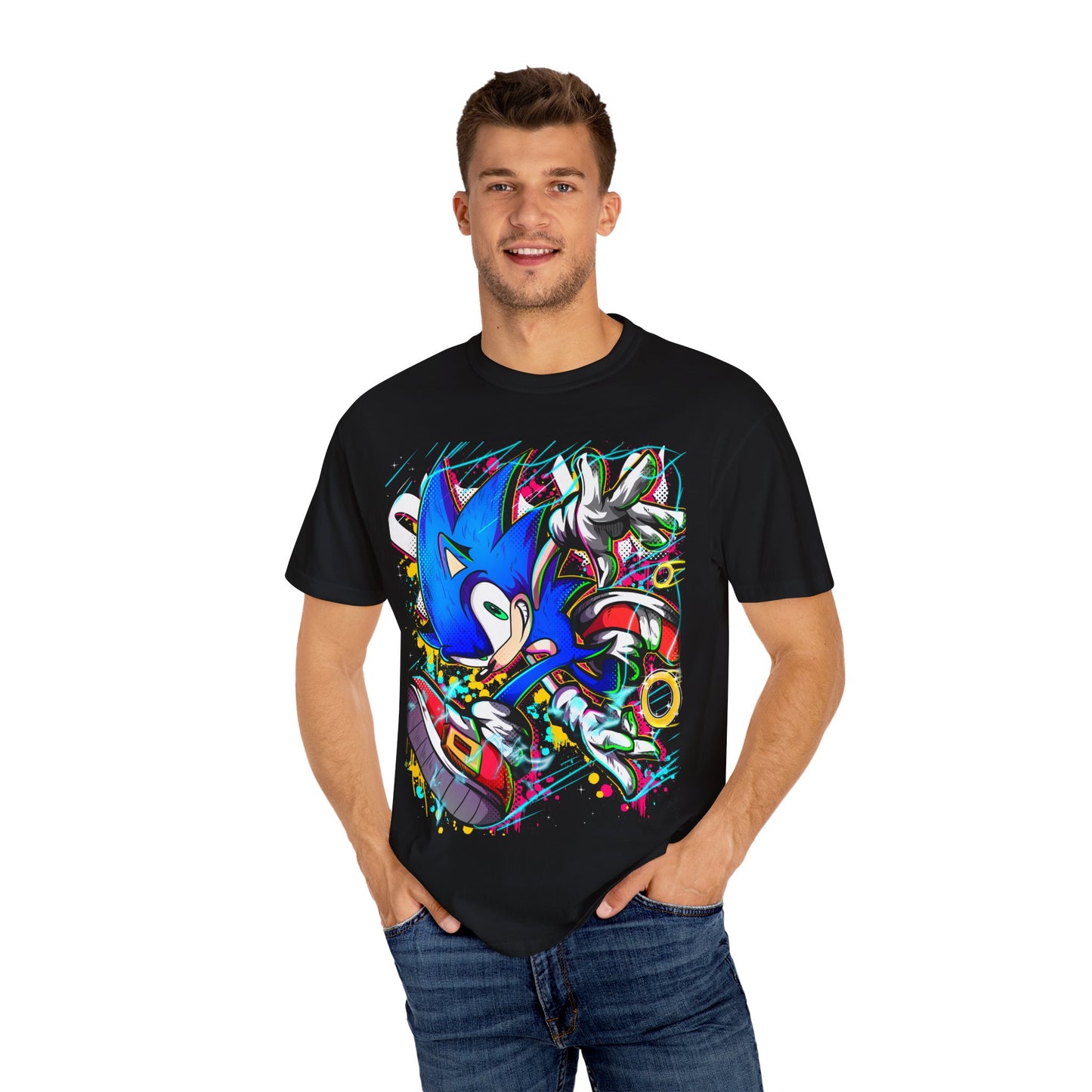 Blue Blur Graphic T-shirt